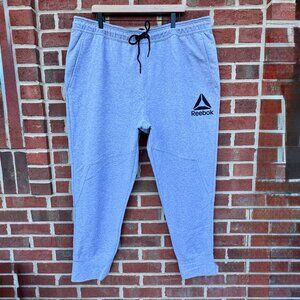 Reebok Joggers Mens Size 3XL Gray Pockets Athleisure Activewear Loungewear